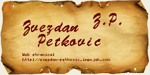 Zvezdan Petković vizit kartica